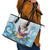 Hawaii Flamingo Leather Tote Bag Plumeria Tropical Beach