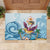 Hawaii Flamingo Rubber Doormat Plumeria Tropical Beach