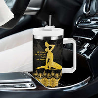 Haiti Neg Marron Gold Tumbler With Handle Lespwa pa anyen san aksyon