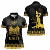 Haiti Neg Marron Gold Women Polo Shirt Lespwa pa anyen san aksyon