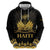 Haiti Neg Marron Gold Zip Hoodie Lespwa pa anyen san aksyon