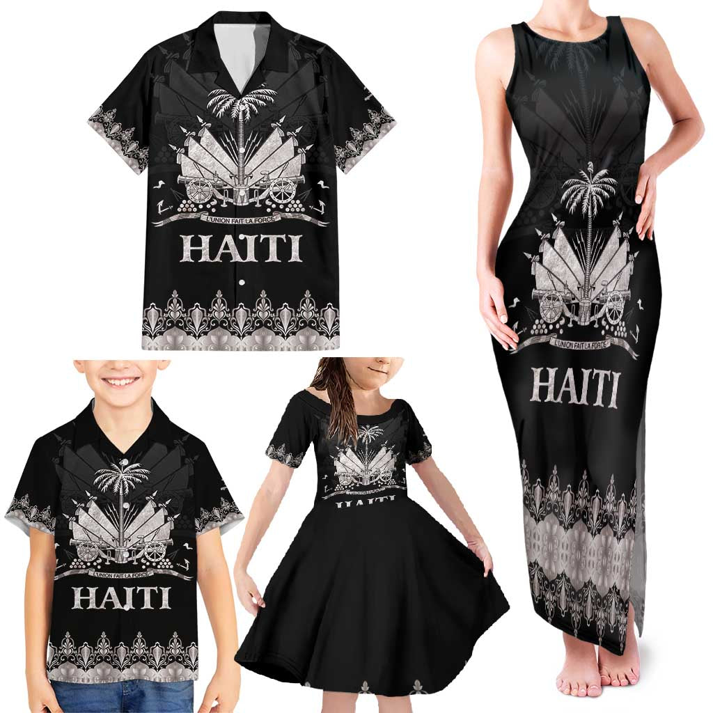 Haiti Neg Marron Silver Family Matching Tank Maxi Dress and Hawaiian Shirt Hope is Nothing Without Action