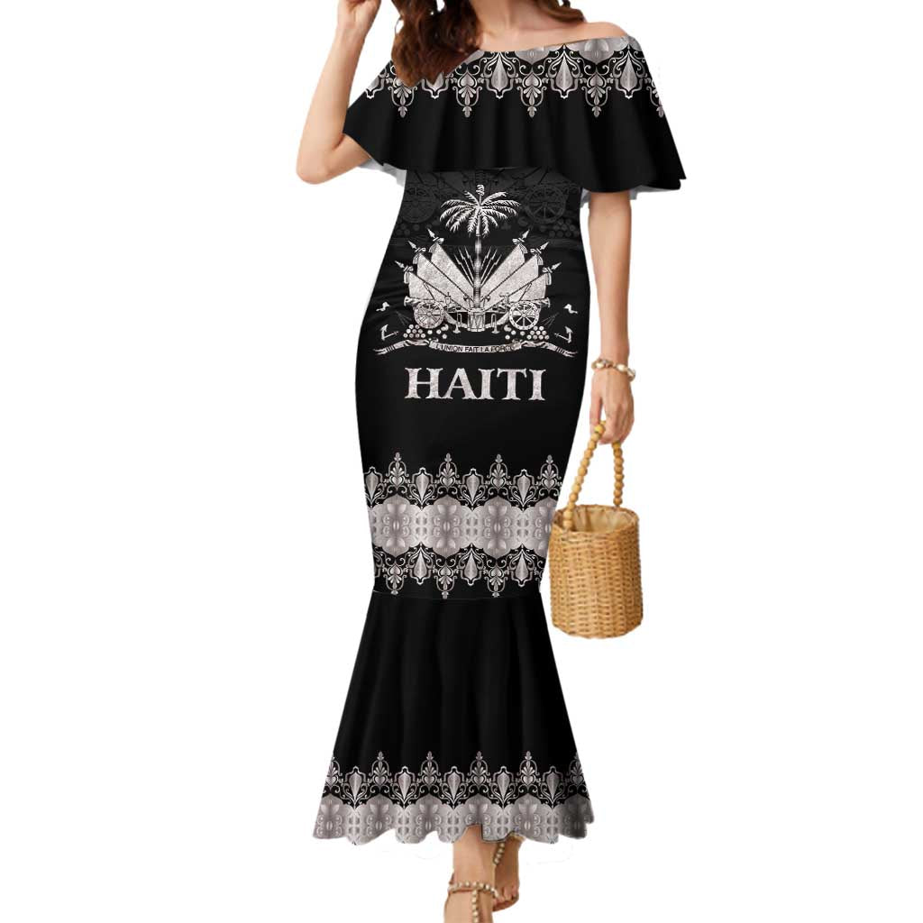 Haiti Neg Marron Silver Mermaid Dress Hope is Nothing Without Action LT01 Women Silver - Polynesian Pride
