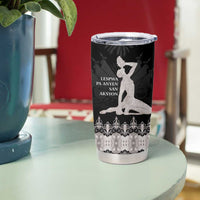 Haiti Neg Marron Silver Tumbler Cup Hope is Nothing Without Action