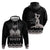 Haiti Neg Marron Silver Zip Hoodie Hope is Nothing Without Action