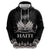 Haiti Neg Marron Silver Zip Hoodie Hope is Nothing Without Action