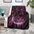 Survivor Melody Pink Blanket Breast Cancer Polynesian Pattern