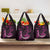 Survivor Melody Pink Grocery Bag Breast Cancer Polynesian Pattern