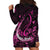 Personalised Survivor Melody Pink Hoodie Dress Breast Cancer Polynesian Pattern