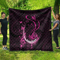 Survivor Melody Pink Quilt Breast Cancer Polynesian Pattern LT01 - Polynesian Pride