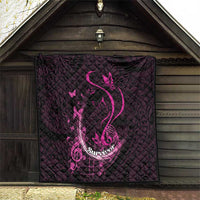 Survivor Melody Pink Quilt Breast Cancer Polynesian Pattern LT01 - Polynesian Pride