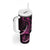 Personalised Survivor Melody Pink Tumbler With Handle Breast Cancer Polynesian Pattern