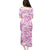 Pink Ribbon Hibiscus Tropical Pattern Puletasi Breast Cancer