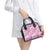 Pink Ribbon Hibiscus Tropical Pattern Shoulder Handbag Breast Cancer