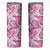 Pink Ribbon Hibiscus Tropical Pattern Skinny Tumbler Breast Cancer