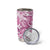 Pink Ribbon Hibiscus Tropical Pattern Tumbler Cup Breast Cancer