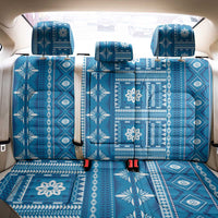 Fiji Masi All Blue Back Car Seat Cover Tapa Pattern - Polynesian Pride
