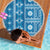 Fiji Masi All Blue Beach Blanket Tapa Pattern - Polynesian Pride