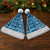 Fiji Masi All Blue Christmas Santa Hat Tapa Pattern - Polynesian Pride