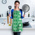 Fiji Masi All Green Apron Tapa Pattern - Polynesian Pride