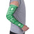Fiji Masi All Green Arm Sleeves Tapa Pattern - Polynesian Pride