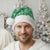 Fiji Masi All Green Christmas Santa Hat Tapa Pattern - Polynesian Pride