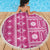 Fiji Masi All Pink Beach Blanket Tapa Pattern - Polynesian Pride