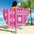 Fiji Masi All Pink Beach Blanket Tapa Pattern - Polynesian Pride