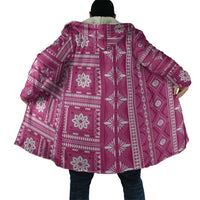 Fiji Masi All Pink Cloak Tapa Pattern - Polynesian Pride