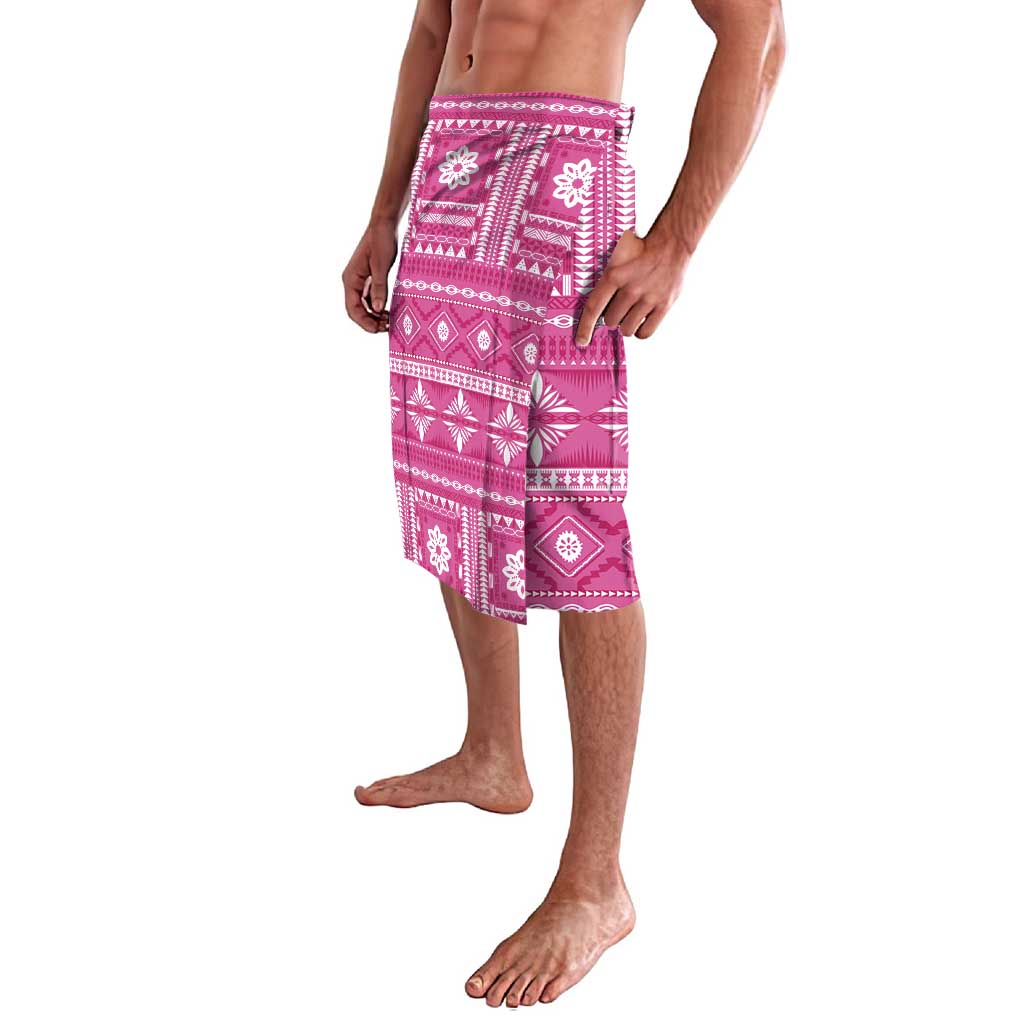 Fiji Masi All Pink Lavalava Tapa Pattern - Polynesian Pride