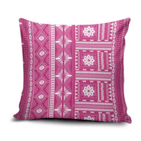 Fiji Masi All Pink Pillow Cover Tapa Pattern - Polynesian Pride