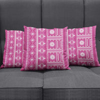 Fiji Masi All Pink Pillow Cover Tapa Pattern - Polynesian Pride