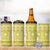 Fiji Masi All Yellow 4 in 1 Can Cooler Tumbler Tapa Pattern - Polynesian Pride