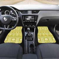 Fiji Masi All Yellow Car Mats Tapa Pattern - Polynesian Pride
