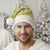 Fiji Masi All Yellow Christmas Santa Hat Tapa Pattern - Polynesian Pride