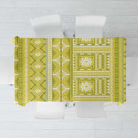 Fiji Masi All Yellow Tablecloth Tapa Pattern - Polynesian Pride