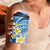 Plumeria Polynesian Blue Glitter Pattern 4 in 1 Can Cooler Tumbler