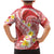 Plumeria Polynesian Coral Glitter Pattern Family Matching Mermaid Dress and Hawaiian Shirt
