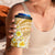 Plumeria Polynesian Gold Glitter Pattern 4 in 1 Can Cooler Tumbler