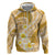 Plumeria Polynesian Gold Glitter Pattern Hoodie