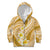 Plumeria Polynesian Gold Glitter Pattern Kid Hoodie