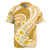 Plumeria Polynesian Gold Glitter Pattern Rugby Jersey