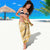 Plumeria Polynesian Gold Glitter Pattern Sarong
