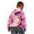 Plumeria Polynesian Pink Glitter Pattern Kid Hoodie