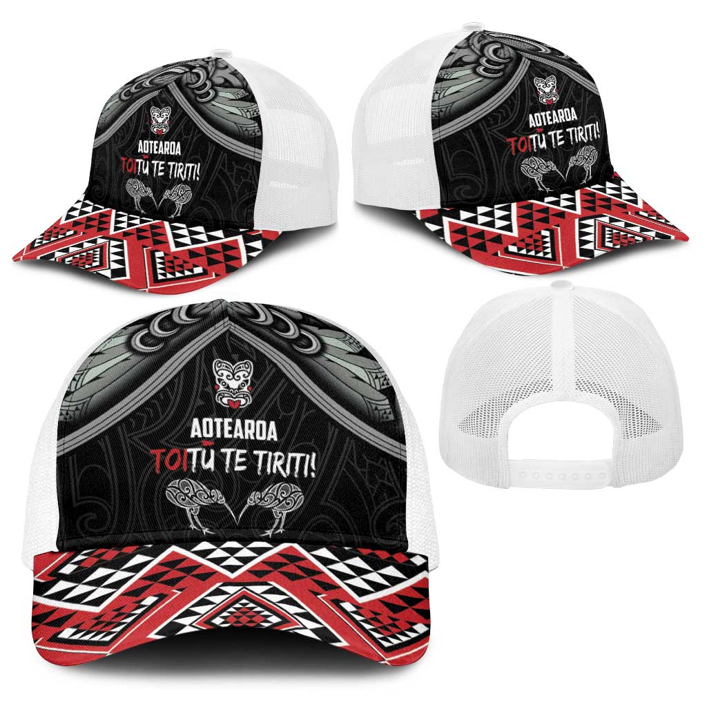 Aotearoa Toitu Te Tiriti Waitangi Baseball Net Cap Proud To Be Maori - Polynesian Pride