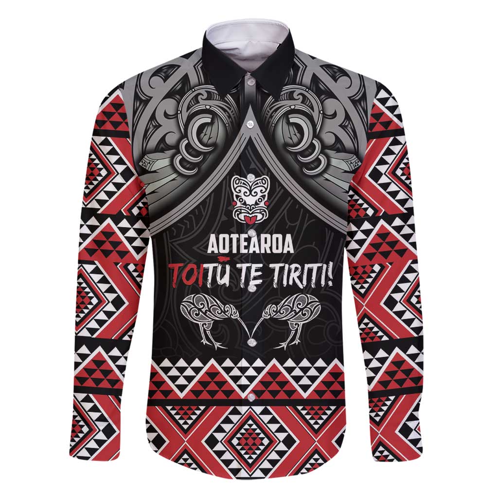 Aotearoa Toitu Te Tiriti Waitangi Family Matching Tank Maxi Dress and Hawaiian Shirt Proud To Be Maori