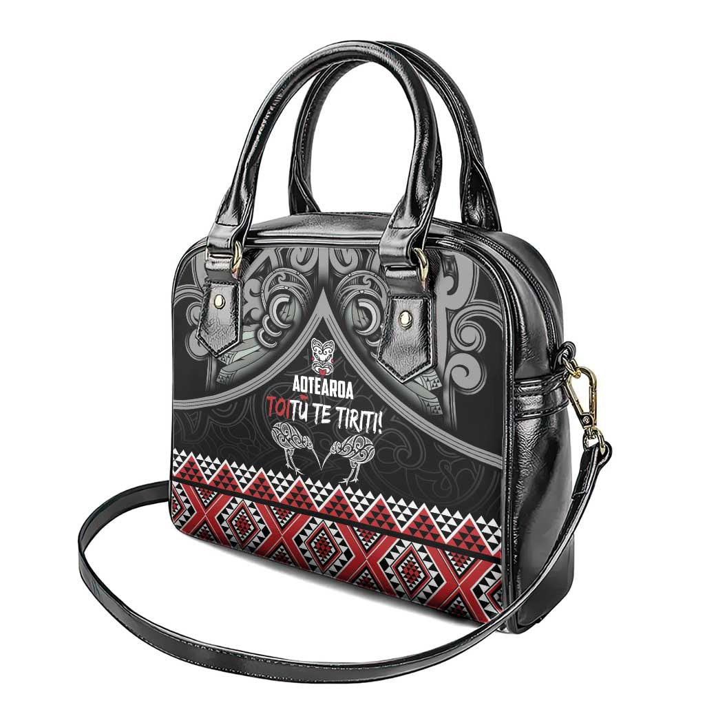 Aotearoa Toitu Te Tiriti Waitangi Shoulder Handbag Proud To Be Maori
