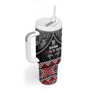 Aotearoa Toitu Te Tiriti Waitangi Tumbler With Handle Proud To Be Maori
