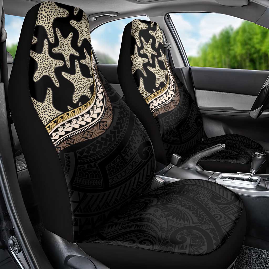 Beige Polynesian Starfish Unique Pattern Car Seat Cover