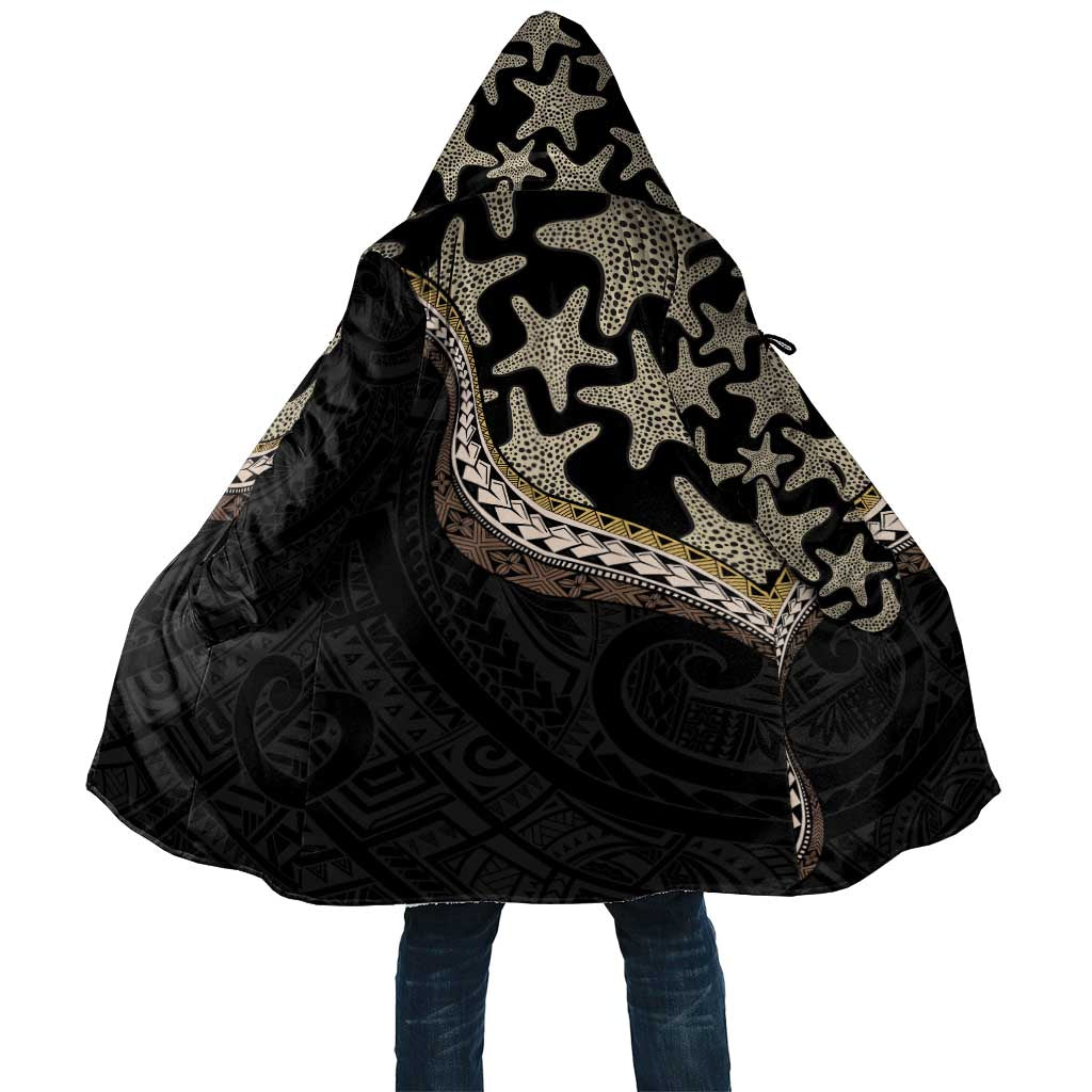 Beige Polynesian Starfish Unique Pattern Cloak